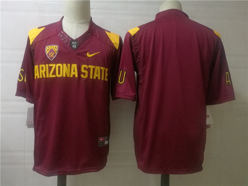 Men Arizona State Sun Devils Blank Red Nike 2025 NCAA Jersey->ncaa teams->NCAA Jersey